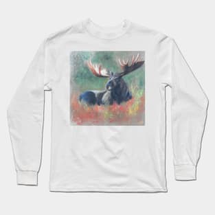 Lying moose Long Sleeve T-Shirt